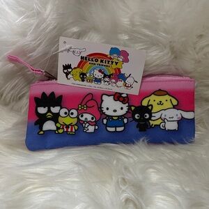Hello Kitty and Friends Pink and Blue Pencil Case